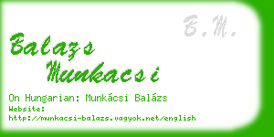 balazs munkacsi business card